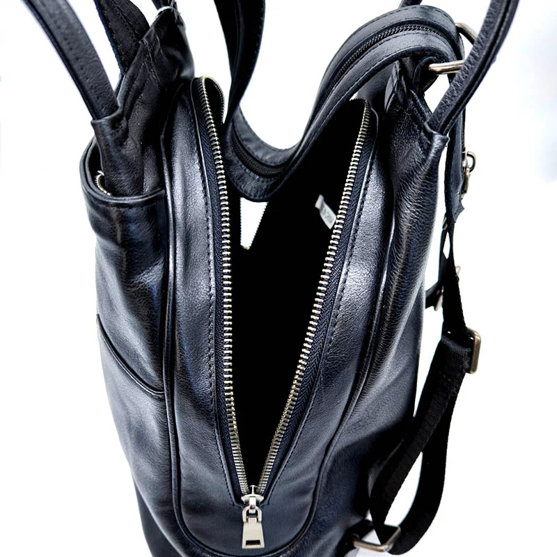 Oda sac à dos cuir convertible bandoulière – Image 4