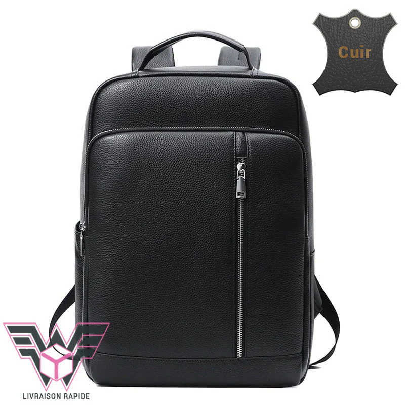 Calvin sac à dos cuir femme ordinateur – Image 2