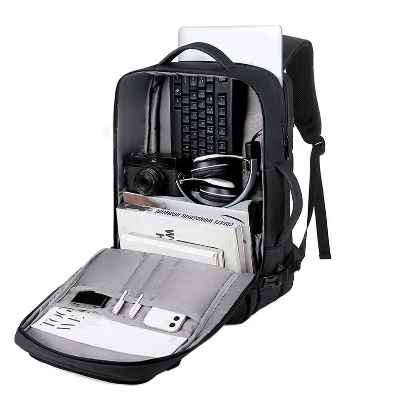 Helio sac à dos extensible unisexe noir – Image 6