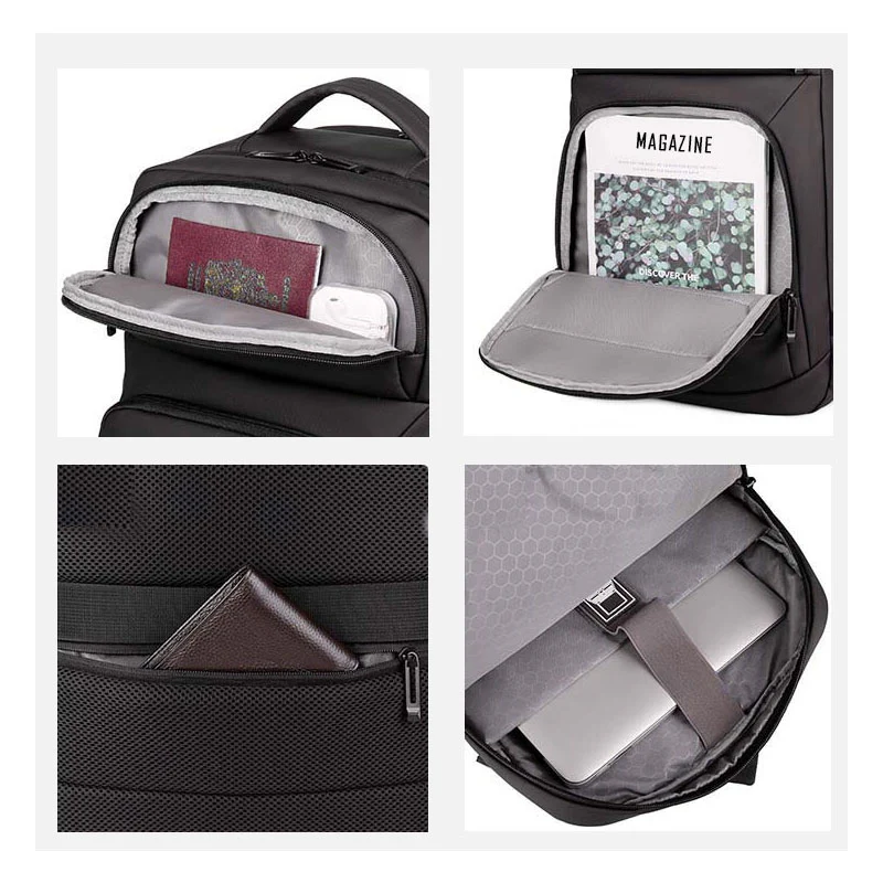 Helio sac à dos extensible unisexe noir – Image 7