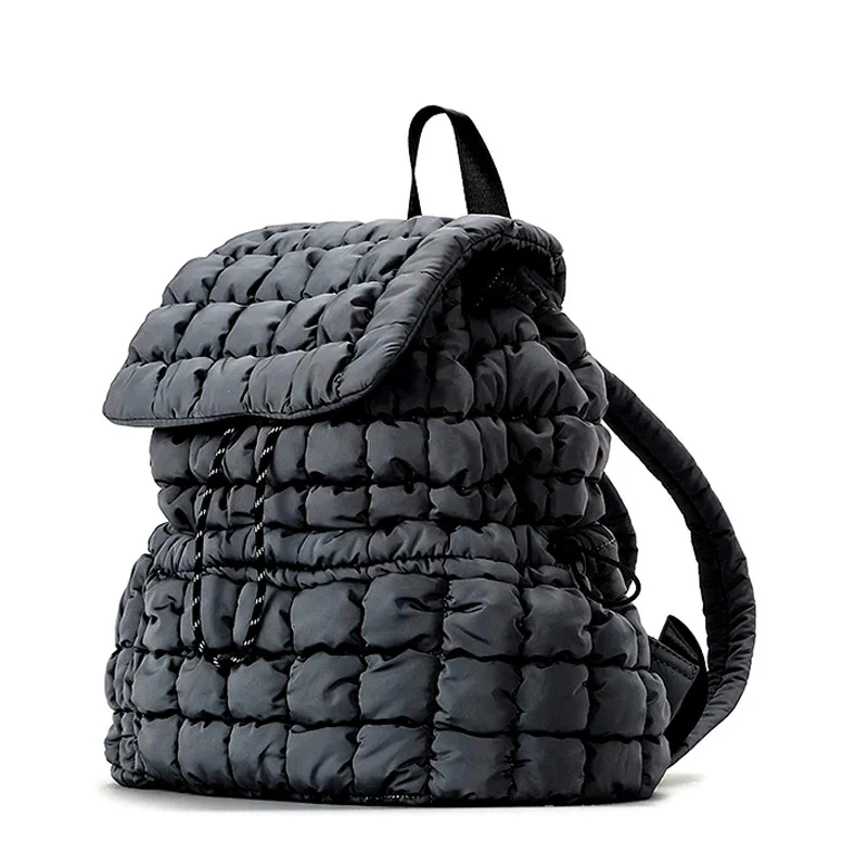 Flufy sac à dos femme matelassé tendance – Image 5