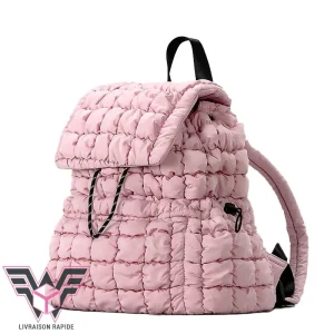 Flufy sac à dos femme matelassé tendance