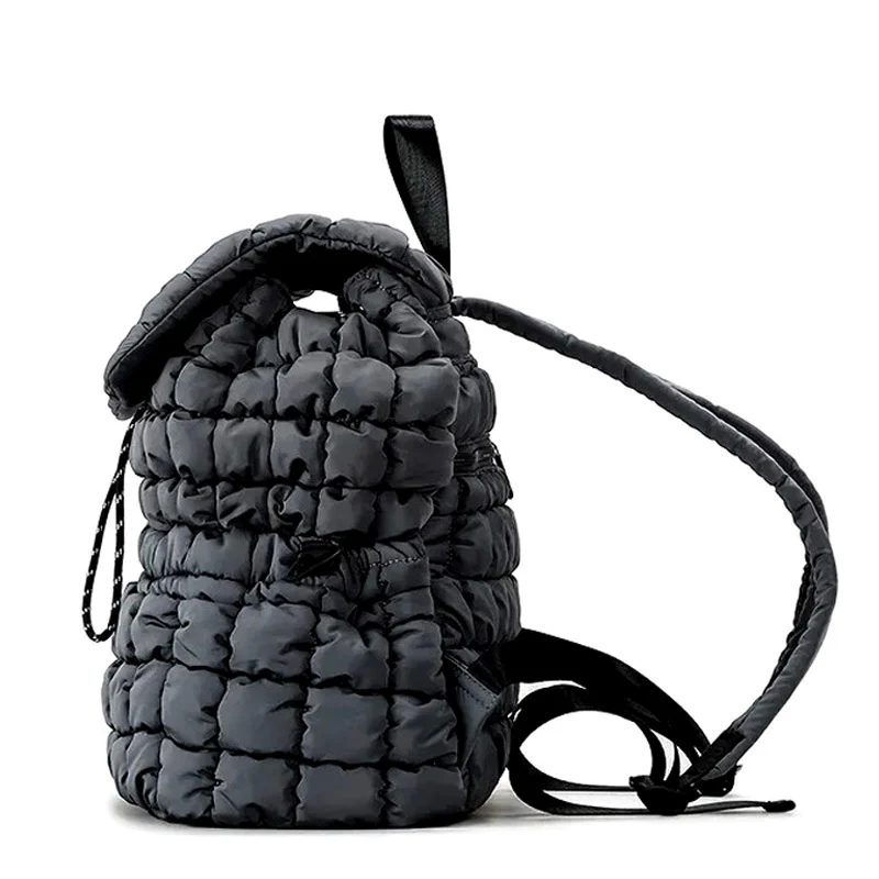 Flufy sac à dos femme matelassé tendance – Image 6