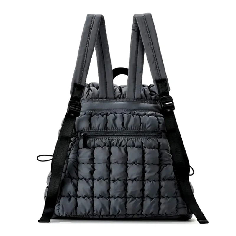 Flufy sac à dos femme matelassé tendance – Image 7