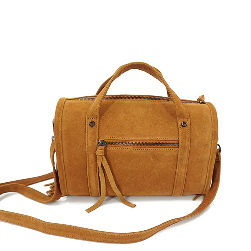 Savanah sac à main cuir velours – Image 9