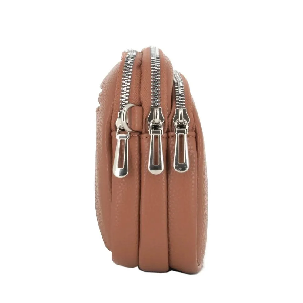 Sac de ville bandoulière multipoches Camel – Image 5