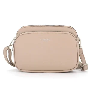 Sac de ville bandoulière multipoches Beige