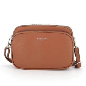 Sac de ville bandoulière multipoches Camel