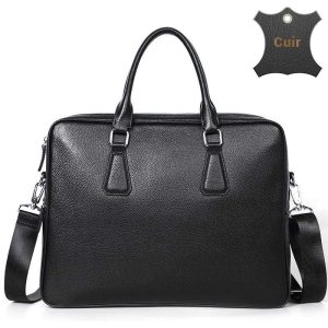 Aren sacoche ordinateur cuir unisexe