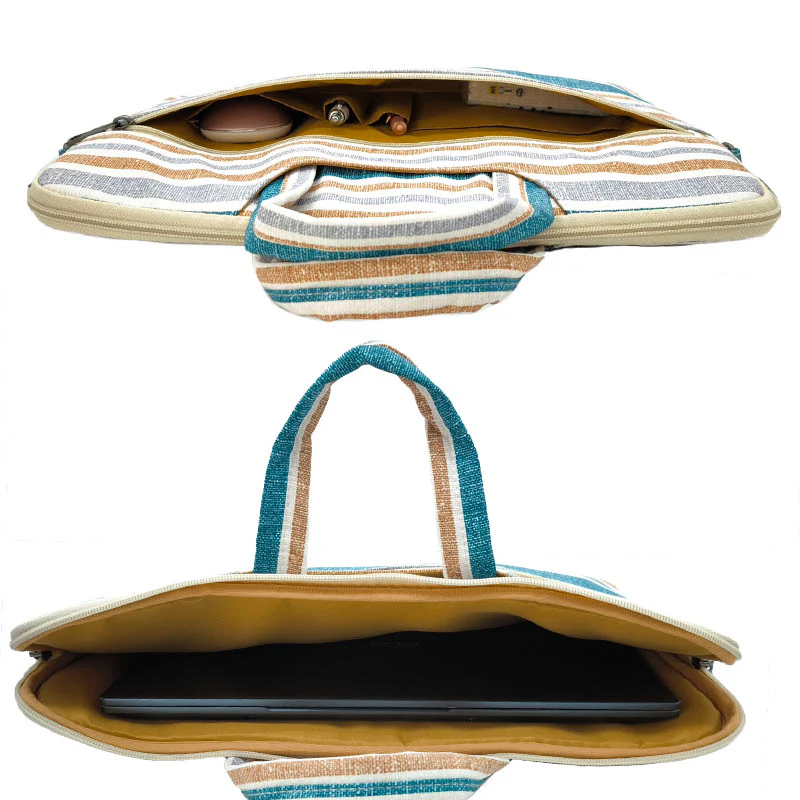 Berck sacoche ordinateur femme toile – Image 4