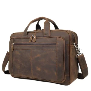 Sacoche Ordi Cuir - Classique