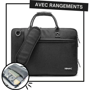 Sacoche Ordinateur Femme Luxe - Full Black