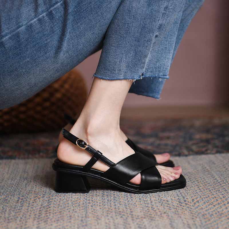 Sandales Retro Années 50 Noires – Image 5